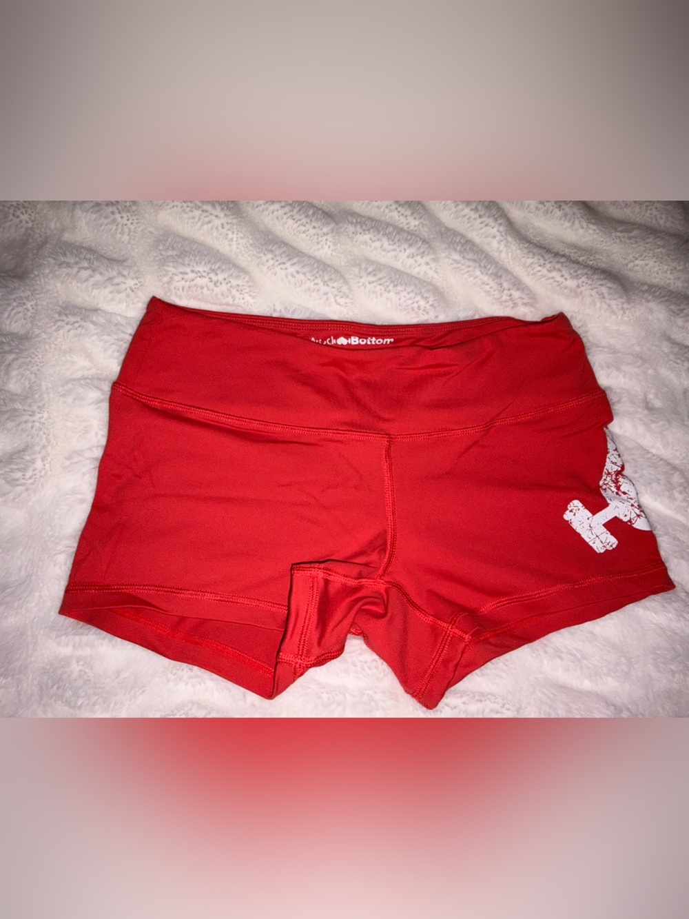 WodBottom rustic orange Athletic Compression Shorts
